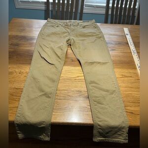 Banana Republic Men's Whiskey Tan Travel Skinny Fit Pants Size 34x30